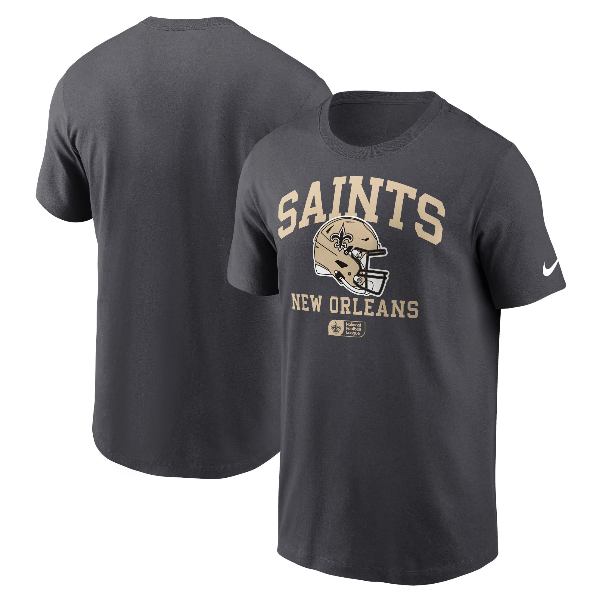 Men 2025 NFL New Orleans Saints Grey T shirts